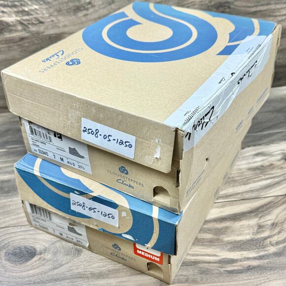 NIB Clarks Cloudsteppers Sillian 2.0 Rise 7M Navy Comfort Booties Ankle Boots - Picture 10 of 10